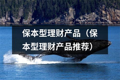 保本型理财产品(保本型理财产品推荐)