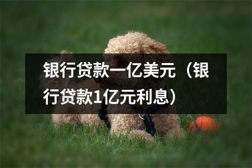 银行贷款一亿美元（银行贷款1亿元利息）