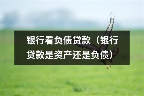 银行看负债贷款（银行贷款是资产还是负债）