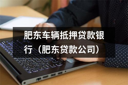 肥东车辆抵押贷款银行（肥东贷款公司）