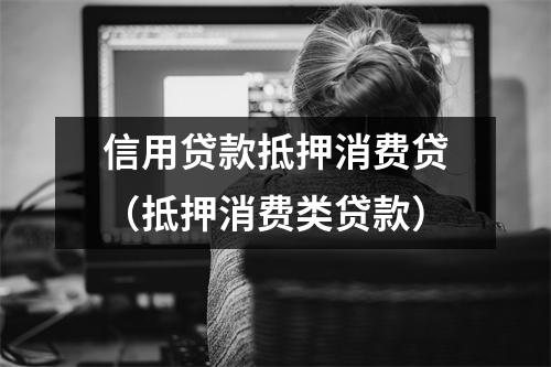 信用贷款抵押消费贷(抵押消费类贷款)