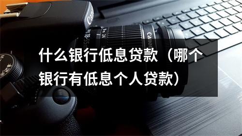 什么银行低息贷款（哪个银行有低息个人贷款）