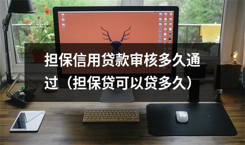 担保信用贷款审核多久通过（担保贷可以贷多久）