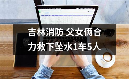 吉林消防 父女俩合力救下坠水1车5人