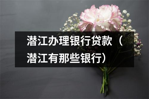 潜江办理银行贷款(潜江有那些银行)