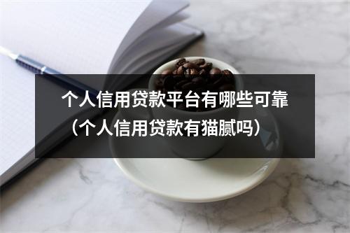 个人信用贷款平台有哪些可靠(个人信用贷款有猫腻吗)