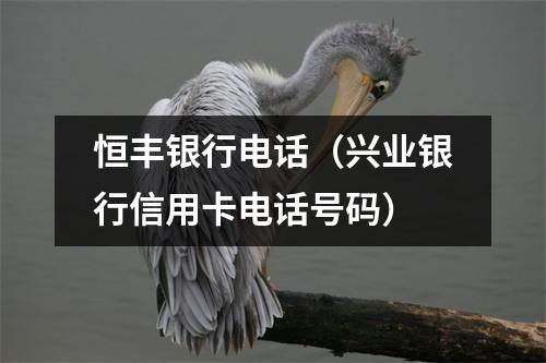 恒丰银行电话(兴业银行信用卡电话号码)