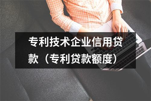 专利技术企业信用贷款（专利贷款额度）