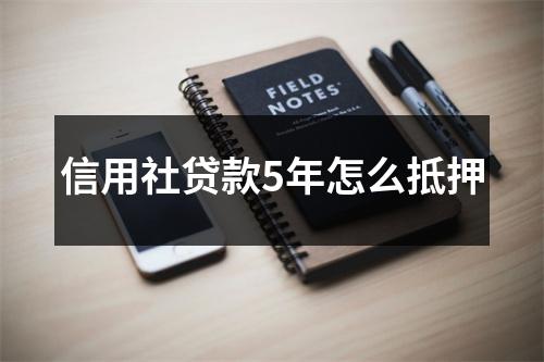 信用社贷款5年怎么抵押