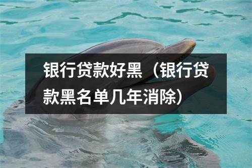 银行贷款好黑（银行贷款黑名单几年消除）