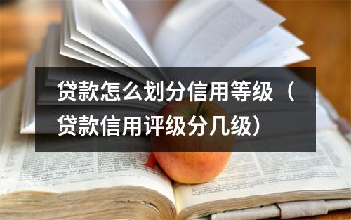 贷款怎么划分信用等级（贷款信用评级分几级）