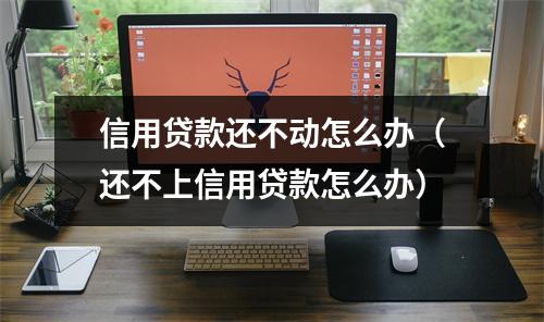 信用贷款还不动怎么办(还不上信用贷款怎么办)