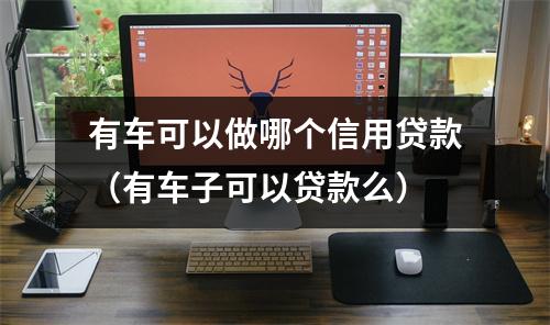 有车可以做哪个信用贷款（有车子可以贷款么）