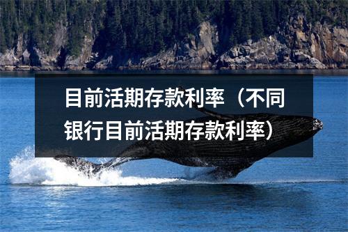 目前活期存款利率（不同银行目前活期存款利率）