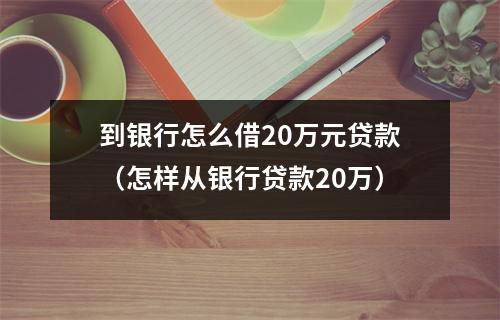 到银行怎么借20万元贷款（怎样从银行贷款20万）