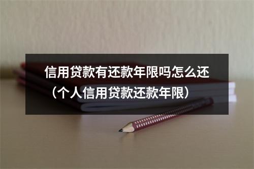 信用贷款有还款年限吗怎么还（个人信用贷款还款年限）