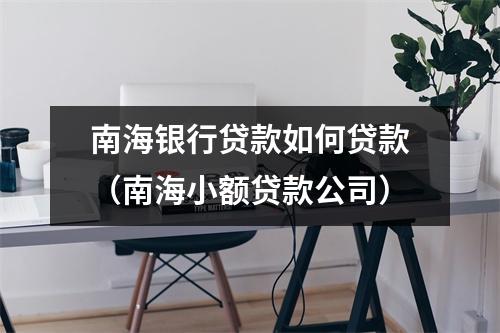 南海银行贷款如何贷款（南海小额贷款公司）