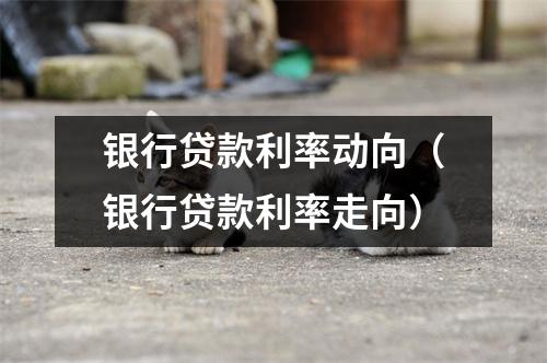 银行贷款利率动向（银行贷款利率走向）