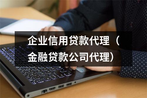 企业信用贷款代理(金融贷款公司代理)