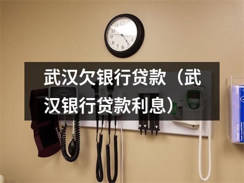 武汉欠银行贷款（武汉银行贷款利息）