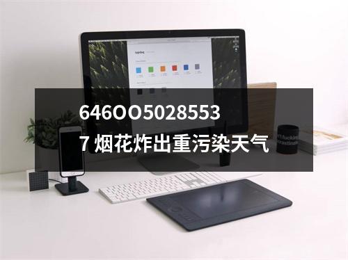 646OO50285537 烟花炸出重污染天气