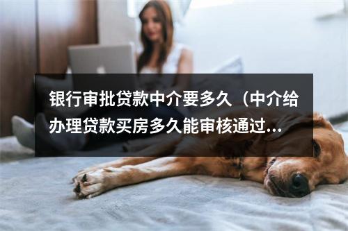银行审批贷款中介要多久（中介给办理贷款买房多久能审核通过）