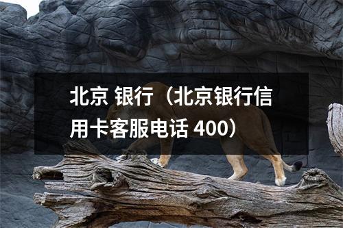 北京 银行（北京银行信用卡客服电话 400）