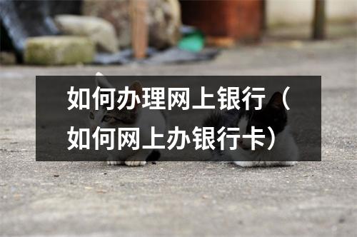 如何办理网上银行（如何网上办银行卡）