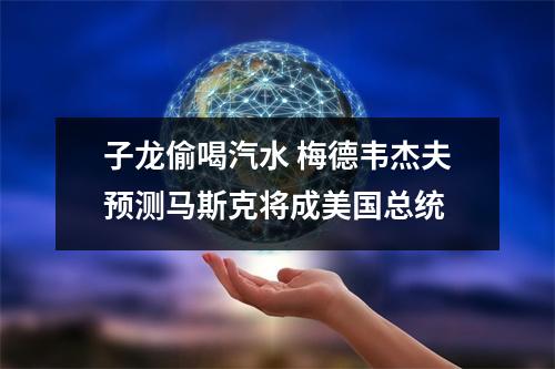 子龙偷喝汽水 梅德韦杰夫预测马斯克将成美国总统