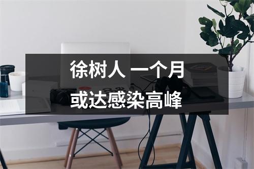 徐树人 一个月或达感染高峰