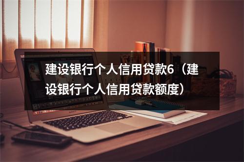 建设银行个人信用贷款6（建设银行个人信用贷款额度）