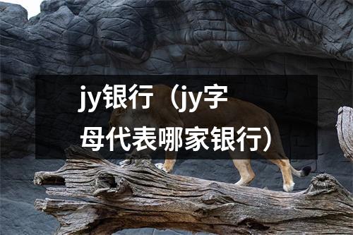 jy银行(jy字母代表哪家银行)