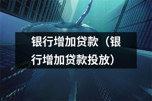 银行增加贷款（银行增加贷款投放）