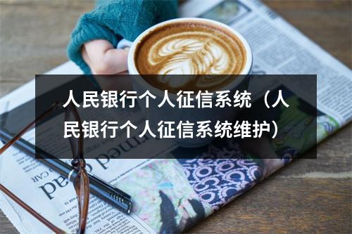 人民银行个人征信系统（人民银行个人征信系统维护）