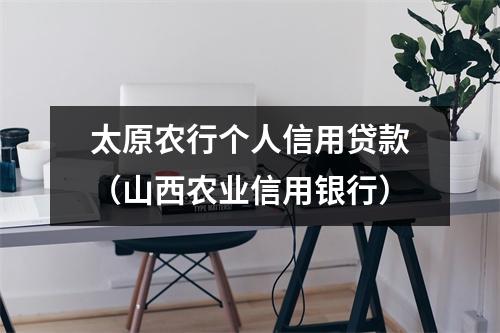太原农行个人信用贷款(山西农业信用银行)