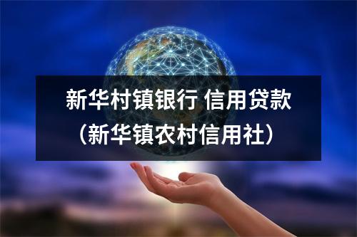 新华村镇银行 信用贷款（新华镇农村信用社）