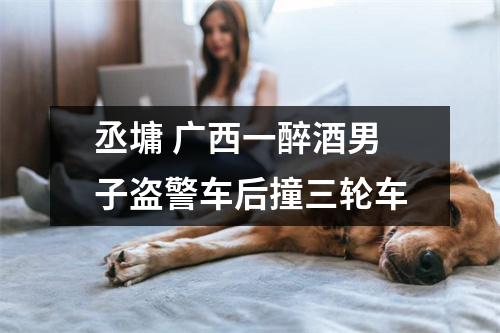 丞墉 广西一醉酒男子盗警车后撞三轮车