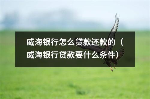 威海银行怎么贷款还款的（威海银行贷款要什么条件）