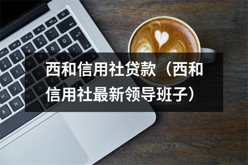 西和信用社贷款（西和信用社最新领导班子）