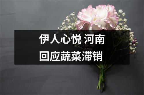 伊人心悦 河南回应蔬菜滞销