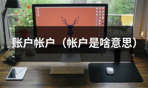 账户帐户（帐户是啥意思）