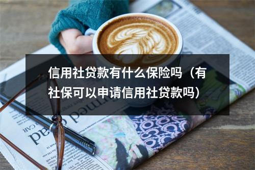 信用社贷款有什么保险吗（有社保可以申请信用社贷款吗）