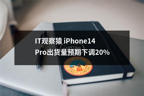 IT观察猿 iPhone14Pro出货量预期下调20%