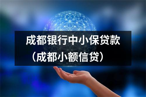 成都银行中小保贷款（成都小额信贷）