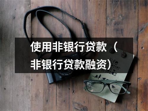 使用非银行贷款(非银行贷款融资)