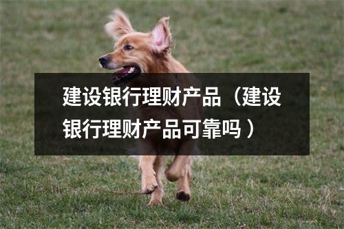 建设银行理财产品(建设银行理财产品可靠吗 )