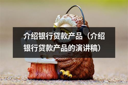 介绍银行贷款产品（介绍银行贷款产品的演讲稿）