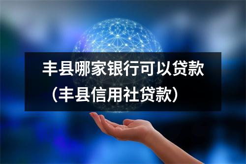 丰县哪家银行可以贷款（丰县信用社贷款）