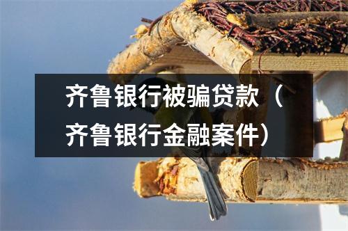 齐鲁银行被骗贷款（齐鲁银行金融案件）