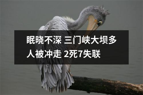 眠晓不深 三门峡大坝多人被冲走 2死7失联